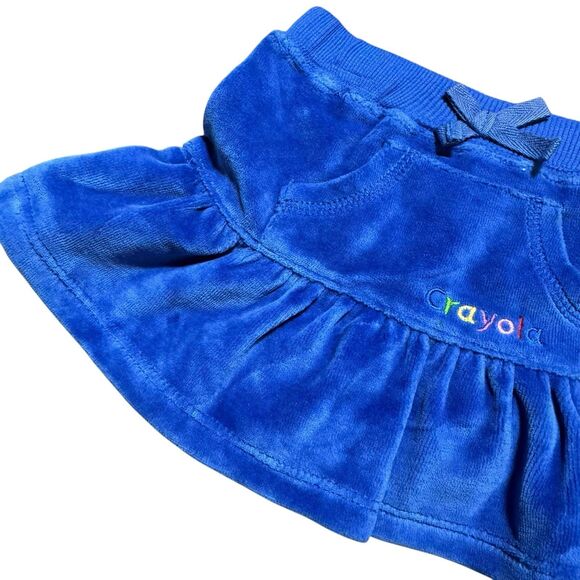 Vintage Y2K Crayola Crayon Skirt Velvet Blue NWT 2009 6-9 Months Deadstock Rare - Picture 3 of 9